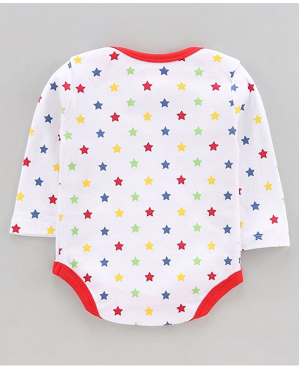 Babyhug 100% Cotton Full Sleeves Onesies Multiprint Pack of 7 - Multicolour