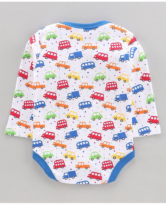 Babyhug 100% Cotton Full Sleeves Onesies Multiprint Pack of 7 - Multicolour