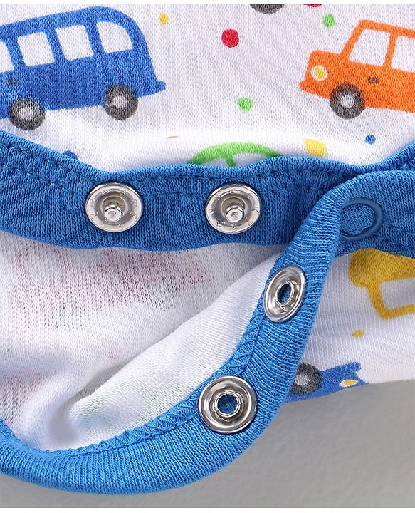 Babyhug 100% Cotton Full Sleeves Onesies Multiprint Pack of 7 - Multicolour