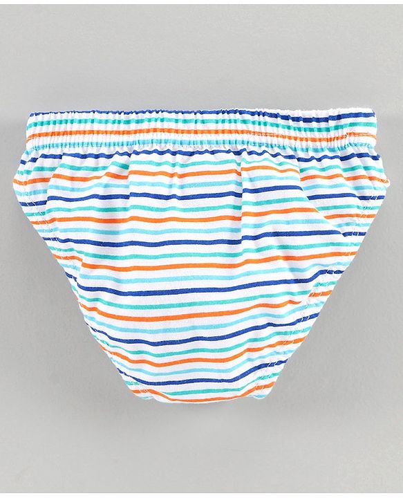 Babyhug 100% Cotton Brief Dino Print Pack of 3 - Blue