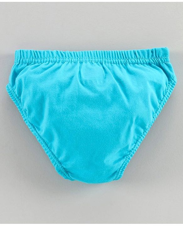 Babyhug 100% Cotton Brief Dino Print Pack of 3 - Blue