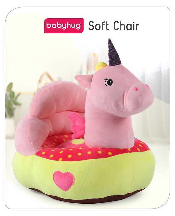 Babyhug Unicorn Shaped Sofa Seat - Pink