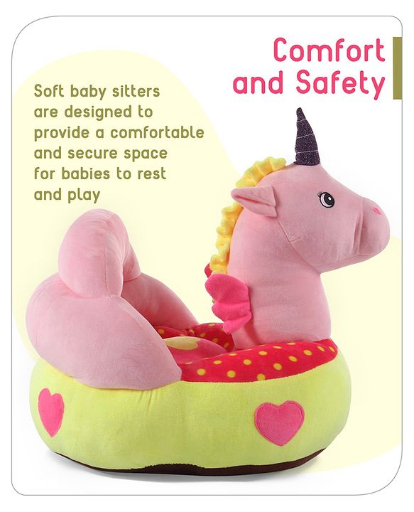 Babyhug Unicorn Shaped Sofa Seat - Pink
