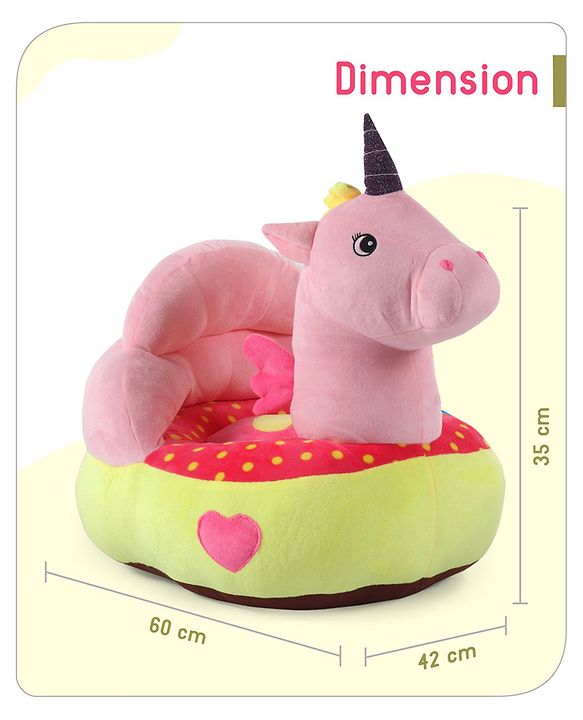 Babyhug Unicorn Shaped Sofa Seat - Pink