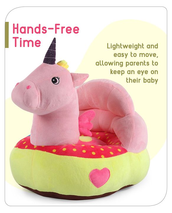 Babyhug Unicorn Shaped Sofa Seat - Pink