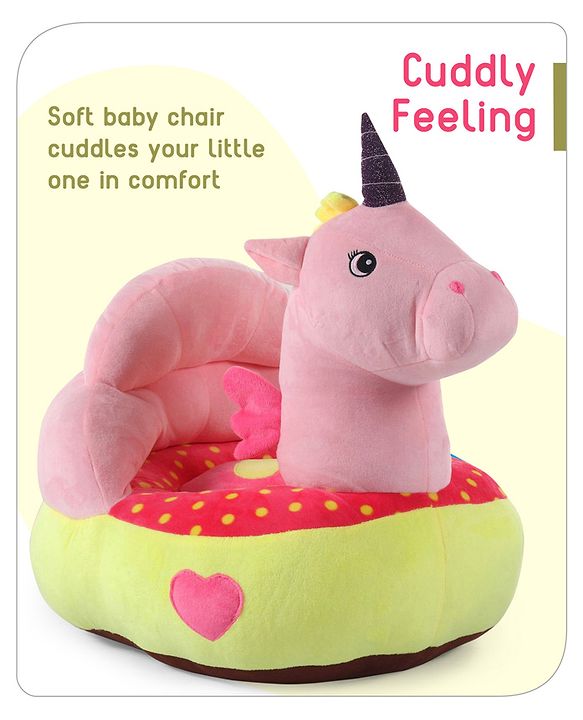 Babyhug Unicorn Shaped Sofa Seat - Pink