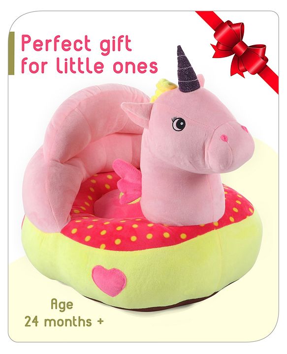 Babyhug Unicorn Shaped Sofa Seat - Pink