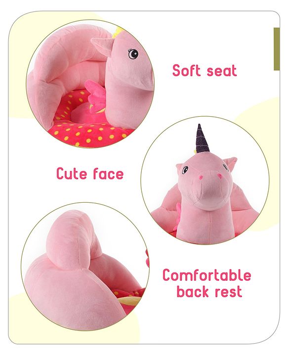 Babyhug Unicorn Shaped Sofa Seat - Pink