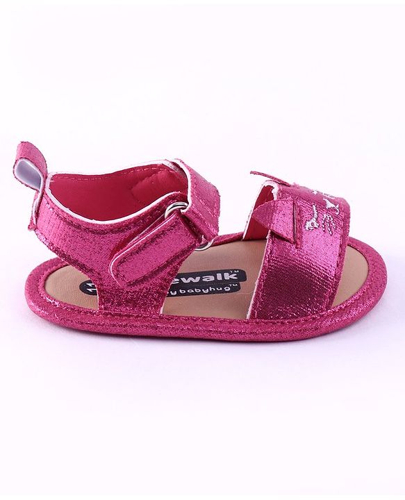 Cute Walk by Babyhug Booties Kitty Embroidery - Pink