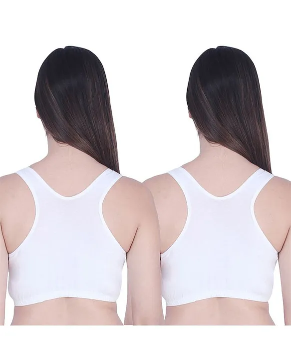 Adira Pack Of 2 Solid Sleep Bra White Online in India, Buy at Best Price  from  - 8323301