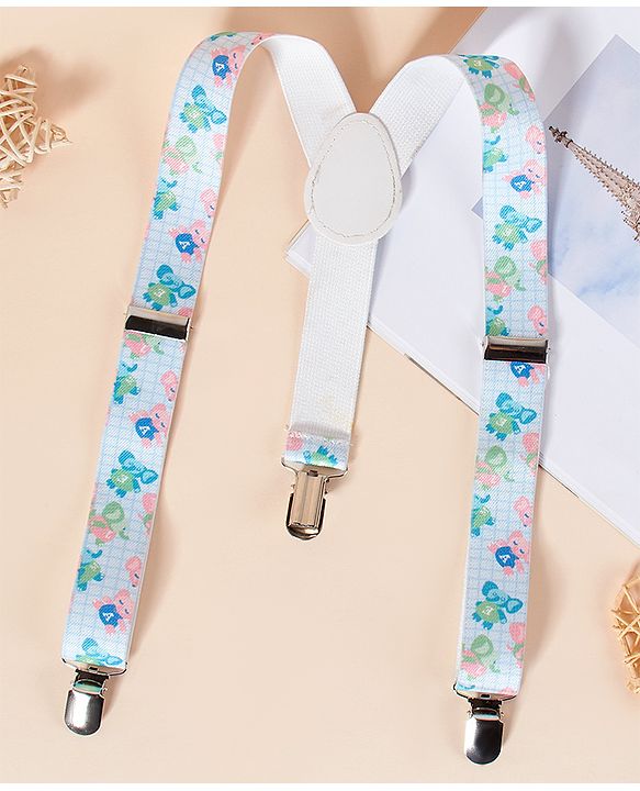 Babyhug Suspenders Floral Print - Multicolor