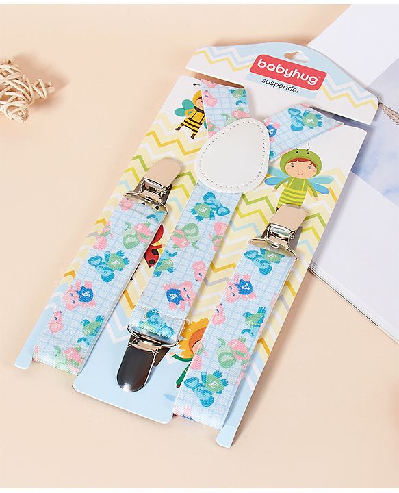 Babyhug Suspenders Floral Print - Multicolor