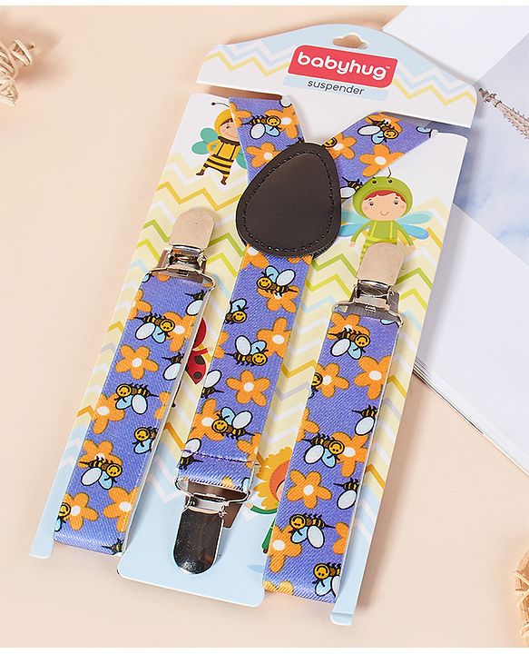 Babyhug Suspenders Floral Print - Multicolor