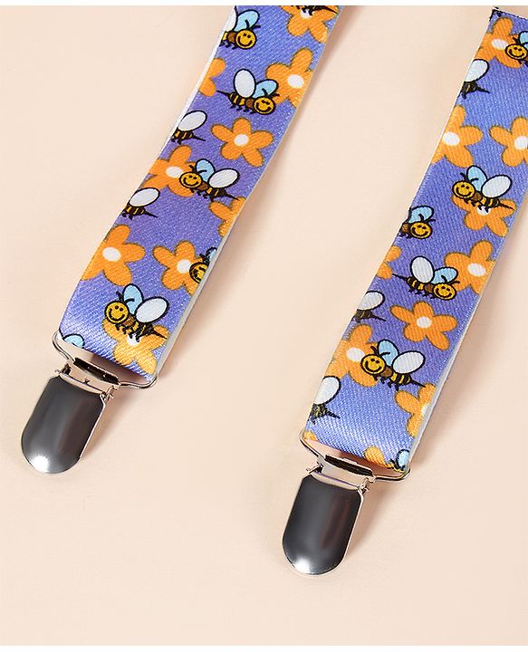 Babyhug Suspenders Floral Print - Multicolor