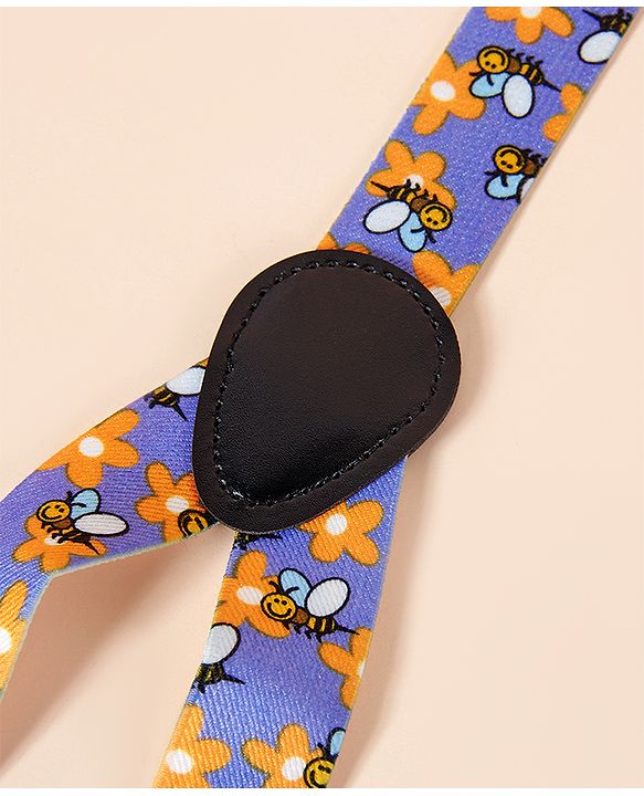 Babyhug Suspenders Floral Print - Multicolor