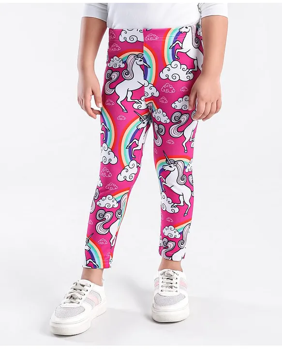Buy Girl Unicorn Leggings Kid Rainbow Print Legging Tights Trousers Slim  Long Pants Online at desertcartINDIA