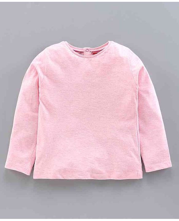 Babyhug Dungaree with Full Sleeves Inner Tee Leaf Print - Blue Pink