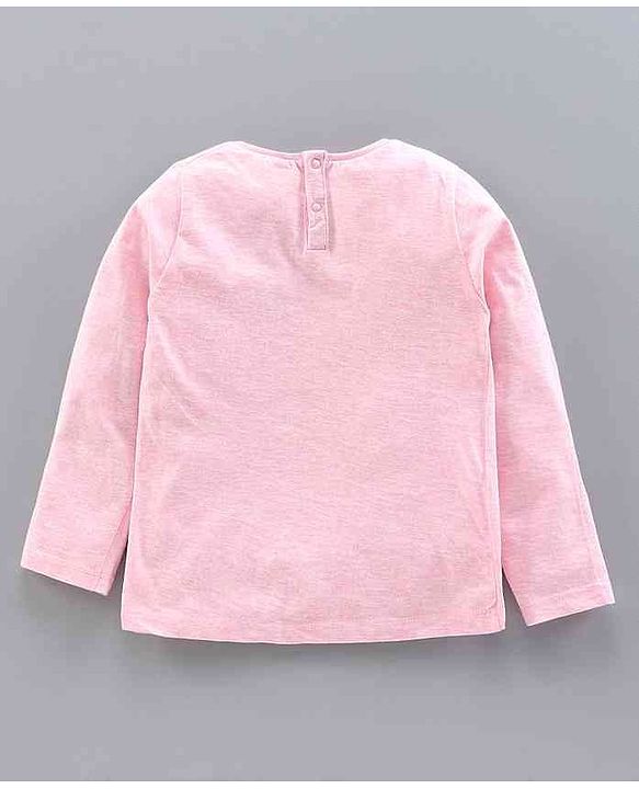 Babyhug Dungaree with Full Sleeves Inner Tee Leaf Print - Blue Pink