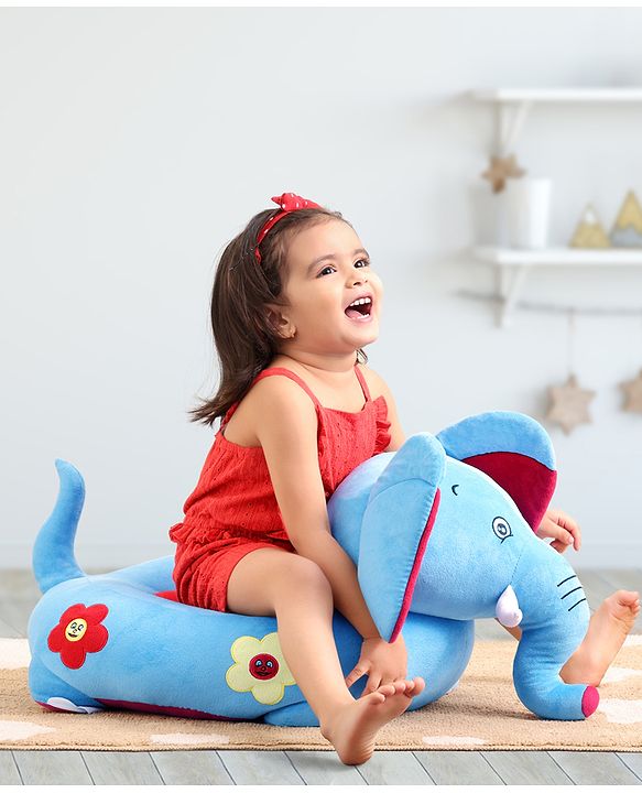 Babyhug Soft Seat Elephant Shaped - Blue