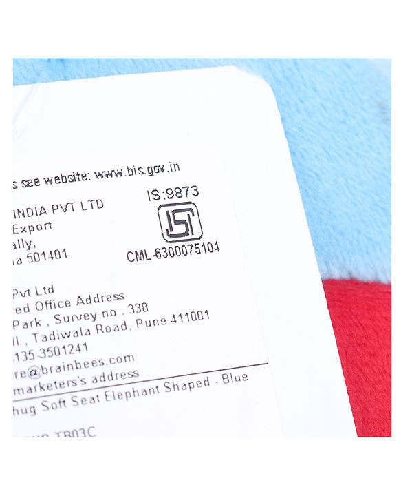 Babyhug Soft Seat Elephant Shaped - Blue