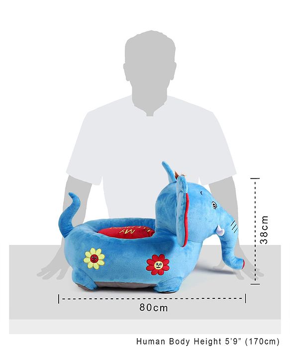 Babyhug Soft Seat Elephant Shaped - Blue