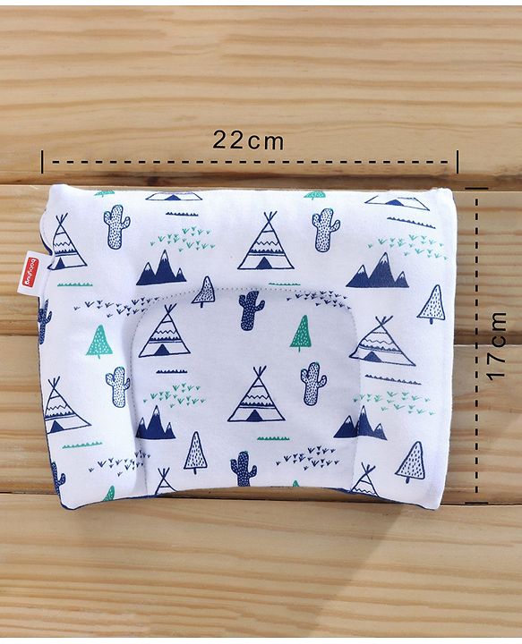 Babyhug 100% Cotton Mosquito Net Bedding Set Desert Print - Blue