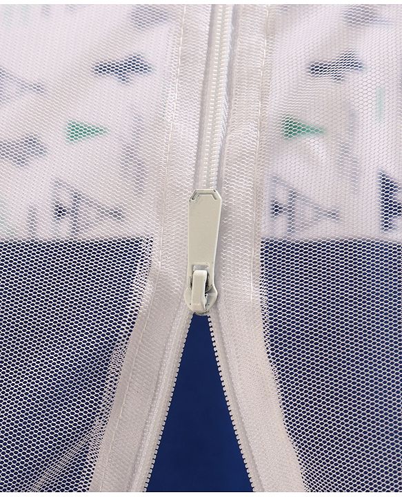 Babyhug 100% Cotton Mosquito Net Bedding Set Desert Print - Blue