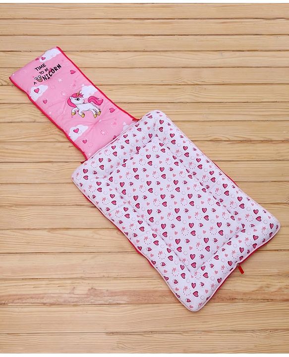 Babyhug Premium Sleeping Bag Unicorn Print - Pink