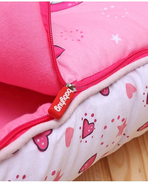 Babyhug Premium Sleeping Bag Unicorn Print - Pink