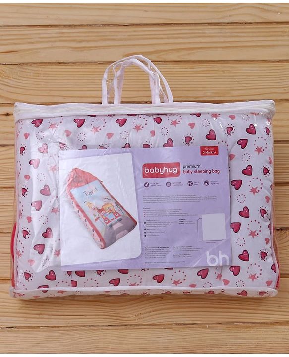 Babyhug Premium Sleeping Bag Unicorn Print - Pink