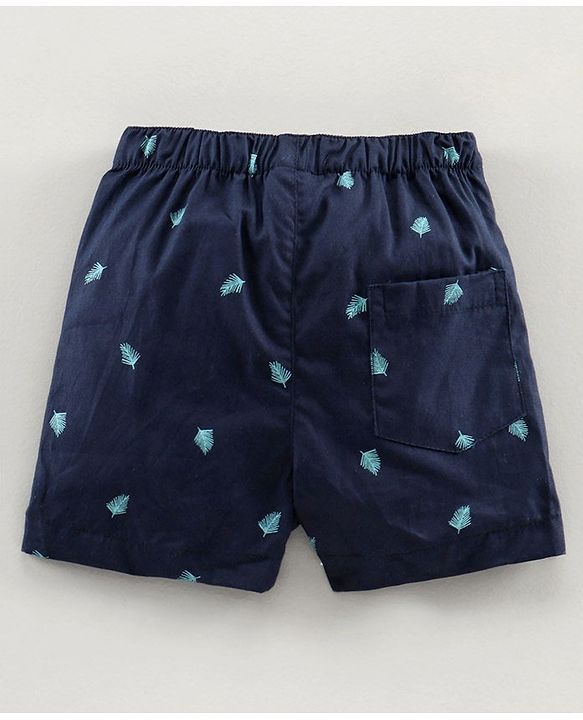 Babyhug 100% Cotton Boxers Multiprint Pack of 3 - Blue