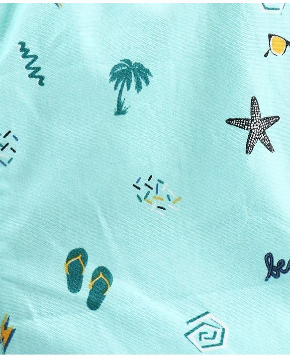 Babyhug 100% Cotton Boxers Multiprint Pack of 3 - Blue