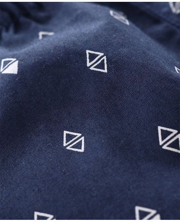 Babyhug 100% Cotton Boxers Pack of 2 - Navy Blue Red