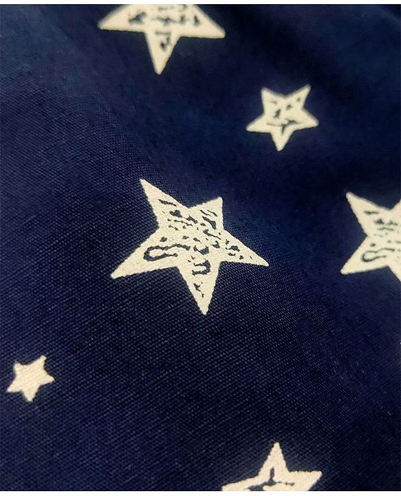 Babyhug 100% Cotton Boxers Star Print Pack of 2 - Blue Red