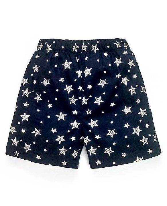 Babyhug 100% Cotton Boxers Star Print Pack of 2 - Blue Red
