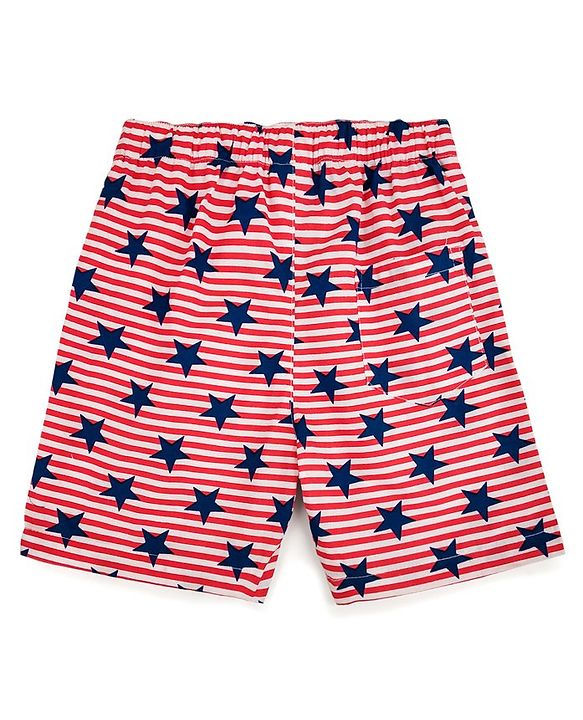 Babyhug 100% Cotton Boxer Pack of 2 - Navy & Red