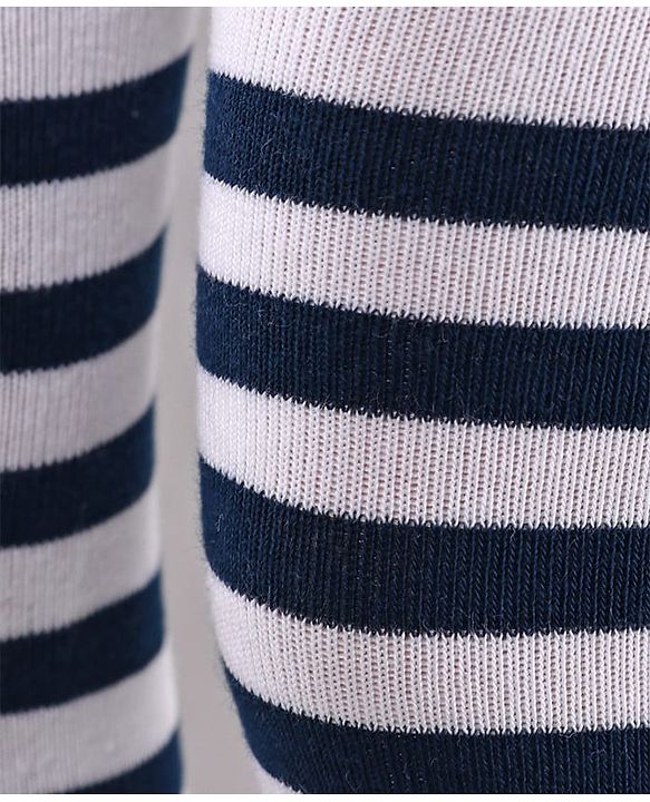 Cute Walk By Babyhug Antibacterial Striped Footed Tights - Yellow