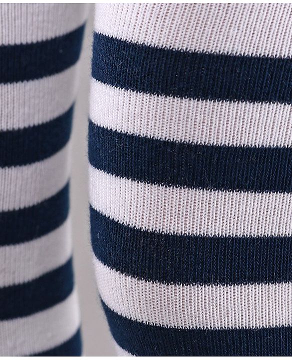 Cute Walk By Babyhug Antibacterial Striped Footed Tights - Yellow