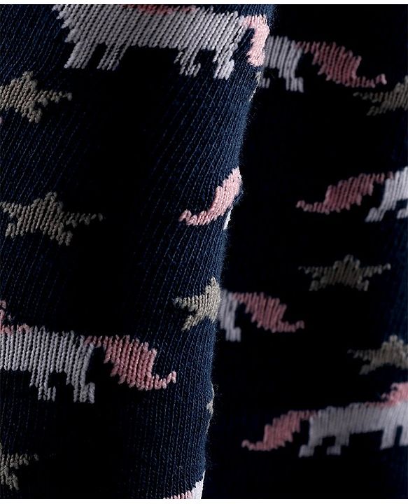 Cutewalk By Babyhug Anti-Bacterial Footed Tights Unicorn Design - Navy Blue
