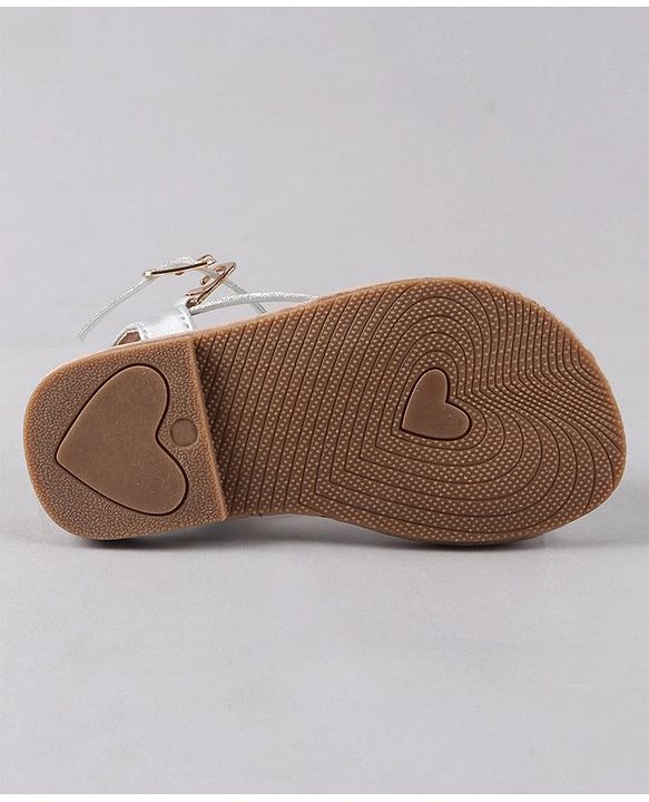 Cute Walk by Babyhug Party Wear Sandals - Silver