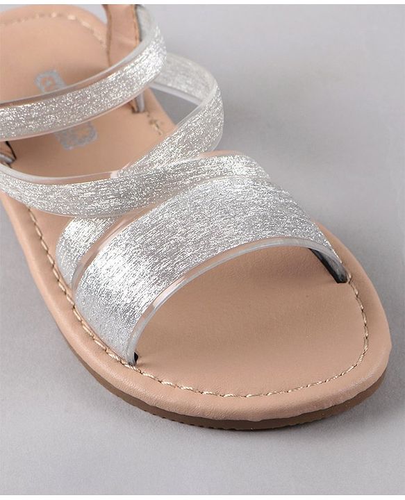 Cute Walk by Babyhug Party Wear Sandals - Silver