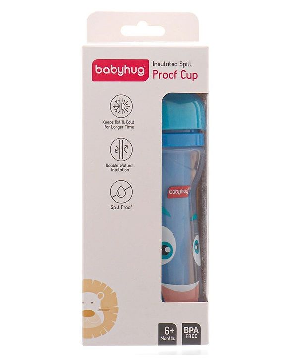Babyhug Insulated Spill Proof Spout Cup - Blue