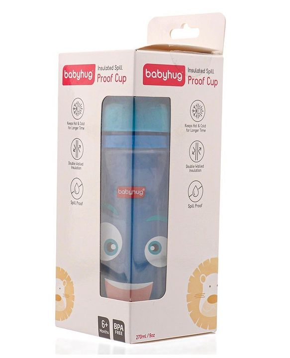 Babyhug Insulated Spill Proof Spout Cup - Blue