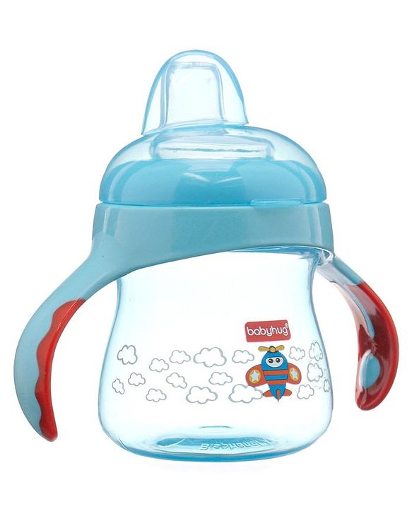 Babyhug Twin Handle Training Soft Spout Cup Blue - 150 ml