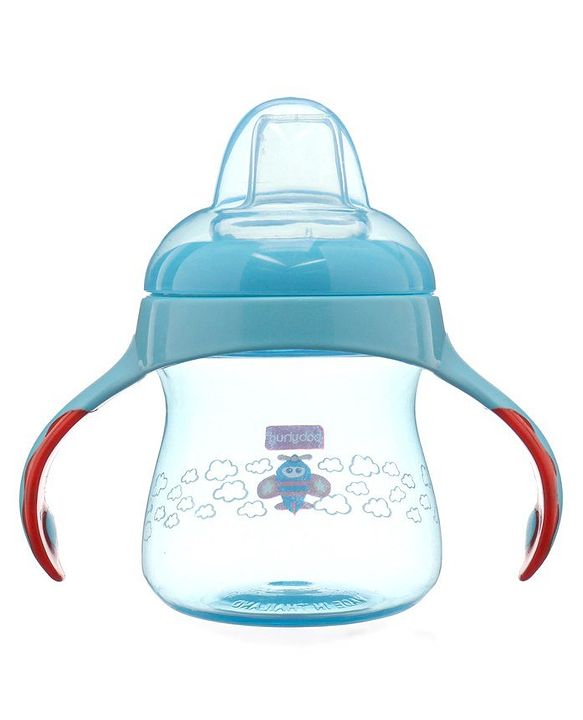 Babyhug Twin Handle Training Soft Spout Cup Blue - 150 ml