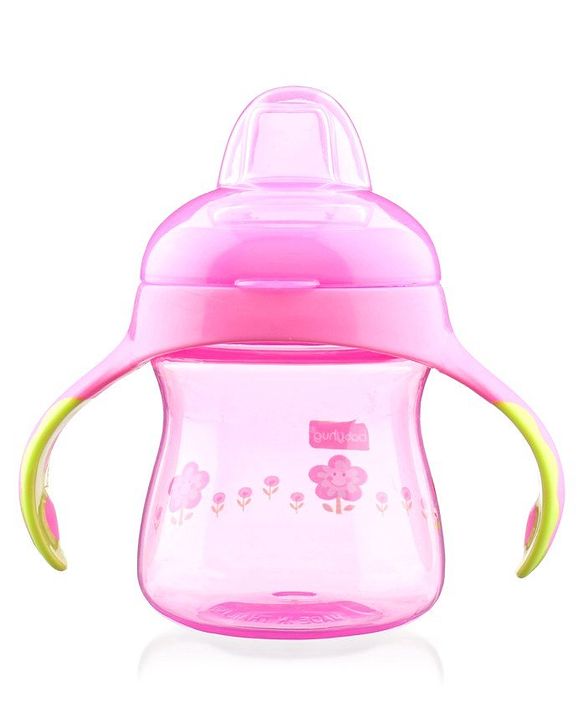 Babyhug Twin Handle Training Soft Spout Sipper Pink - 150 ml