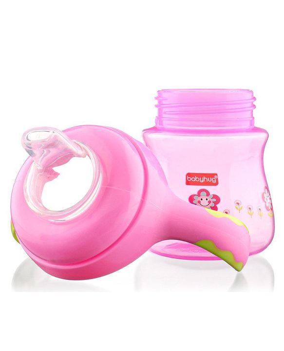 Babyhug Twin Handle Training Soft Spout Sipper Pink - 150 ml