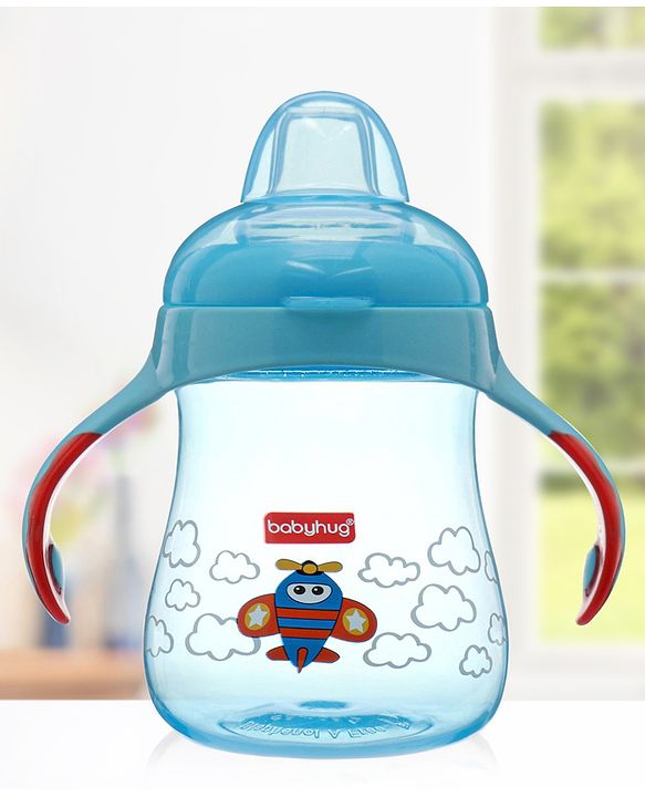 Babyhug Twin Handle Training Soft Spout Cup Blue - 150 ml