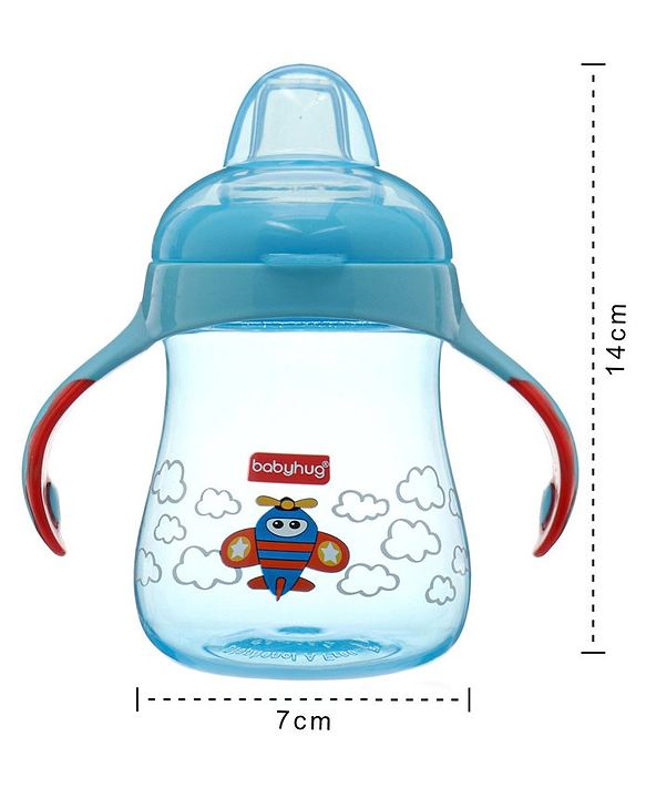Babyhug Twin Handle Training Soft Spout Cup Blue - 150 ml