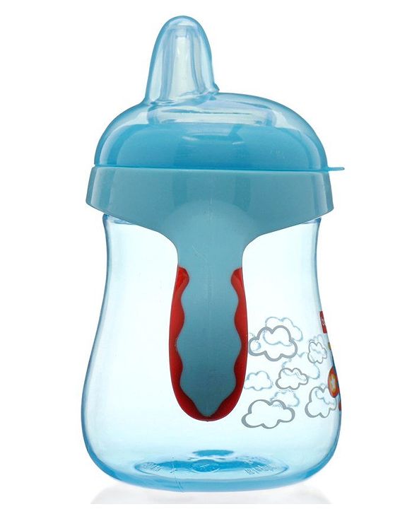 Babyhug Twin Handle Training Soft Spout Cup Blue - 150 ml